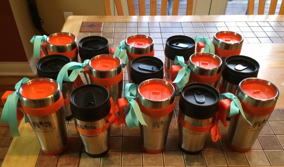 Lauren's Fight For Cure Mugs Are Loaded With Gift Cards